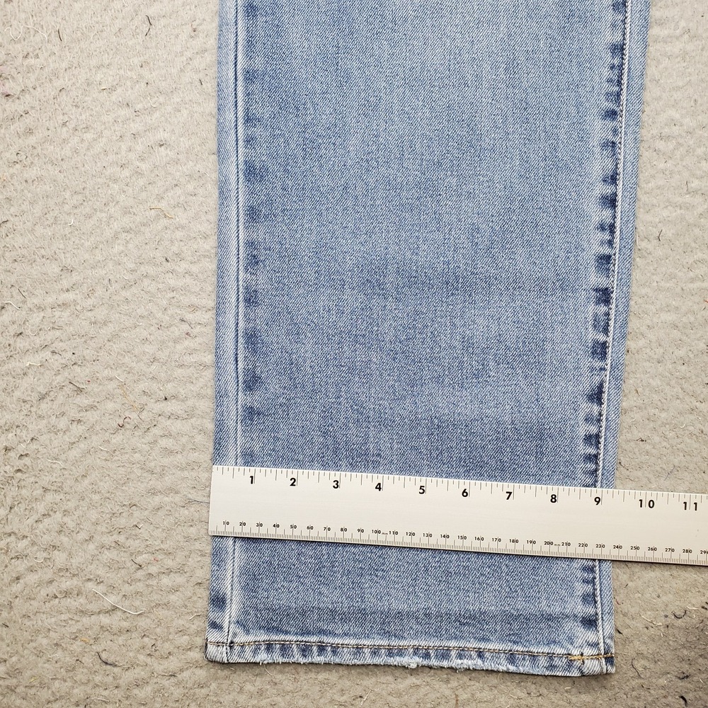 Seven7 Jeans Womens 10 Blue Denim Stretch 5-Pocket High Rise Loose Straight Leg - Picture 5 of 11